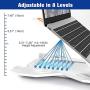 Besign Adjustable Laptop Stand, Ergonomic Riser Notebook Computer Holder Stand Compatible with Air, Pro, Dell XPS, HP, Lenovo More 10-15.6'' Laptops, White