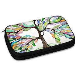 Colorful Life of Tree Electronic Organizer Compact Travel Cable Organizer Bag Pouch