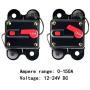 ANJOSHI Circuit Breaker 150amp 50A-300A with Manual Reset Home Solar System Fuse Holder for Car Audio and Amps Protection 12V-24V DC Reset Fuse Inverter Replace Fuses