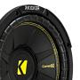 Kicker CompC Single 10 Inch 500 Watt Max Dual Voice Coil 4 Ohm Car Subwoofer