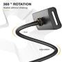 Klsniur Gooseneck Tablet Holder, Universal Tablet Stand 360 Flexible Lazy Bracket Clamp Long Arms Mount Compatible with iPad Air Pro Mini, Samsung Tab, Nintendo Switch and Other 4.7''-10.5'' Tablets