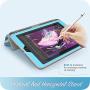 i-Blason Cosmo Case for New iPad 8th/7th Generation, iPad 10.2 2020 2019 Case, Full-Body Trifold with Built-in Screen Protector Protective Smart Cover with Auto Sleep/Wake & Pencil Holder (Blue)
