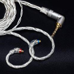 FiiO LC-3.5D 3.5mm High-Purity Monocrystalline Silver Litz MMCX Replacement Cable for Shure SE215 SE315 SE846 SE535 SE425/JVC/FiiO FH5 FA7 FH7