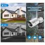 Home Security Camera System Wireless Surveillance NVR Kit with 8CH NVR 4Pcs 1080P 1-Way Audio Night Vision Remote View Motion Detection Waterproof with 1TB Hard Drive