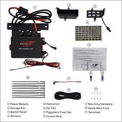 Voswitch JL300 Lower Dash Switch Panel Compatible with Jeep Wrangler JL JLU 2018 - Current and Gladiator 2020+
