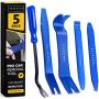 Tresalto Auto Trim Removal Tool Set [Non Marring and No Scratch] Auto Trim Kit for Easy Removal of Car Door Panels, Fasteners, Molding, Dashboards and Wheel Hubs, 5 PCS