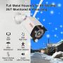 [2 Way Audio] Tonton 1080P Full HD Security Camera System Wireless,8CH NVR Recorder with 1TB HDD and 6PCS 2MP Outdoor Indoor Bullet Cameras with PIR Sensor,Plug and Play,Easy Installation(White)
