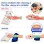 Gimars Superfine Fiber Widen Memory Foam Set Nonslip Mouse Pad Wrist Support & Keyboard Wrist Rest Support for Office, Computer, Laptop & Mac & Comfortable & Lightweight for Easy Typing & Pain Relief