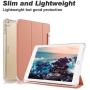 Valkit iPad 8th Generation Case, iPad 7th Generation Case, iPad 10.2 2020/2019 Case, Translucent Frosted Back Protective Smart Cover for 10.2'' iPad 8/7, Pink