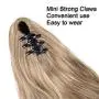 SEIKEA Ponytail Extension Claw Clip 16'' 24'' Long Wavy Curly Hair Extension Jaw Clip Ponytail Hairpiece Synthetic Pony Tail (16 Inch, 27/613)