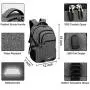 15.6 inch Laptop Backpack Men, Travel Water Resistant Backpack with USB Charging Port Multiple Pockets School Backpack, Durable Lightweight Computer Backpack for Men and Women, Black (Grey) 15.6 inch Laptop Backpack Men, Travel Water Resistant Backpack with USB Charging Port Multiple Pockets School Backpack, Durable Lightweight Computer Backpack for Men and Women, Black (Grey)