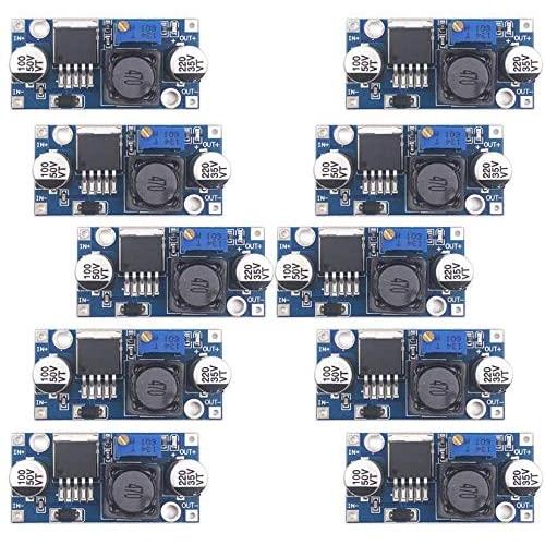 Zixtec 10 Pack LM2596 DC-DC Buck Converter Step Down Module Power Supply DIP Output 1.25V-30V 3A (ZT001)