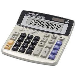 Calculator,12-Digit Desktop Basic Calculator, Solar Battery Dual Power with Large LCD Display and Large Buttons Office Calculator by Ebristar (JP01251A)