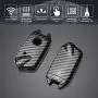 TANGSEN Smart Key Fob Case for KIA STINGER K900 3 4 Button Keyless Entry Remote Personalized Protective Cover Plastic Carbon Fiber Pattern Black Silicone 2017 2018 2019 TANGSEN Smart Key Fob Case for KIA STINGER K900 3 4 Button Keyless Entry Remote Personalized Protective Cover Plastic Carbon Fiber Pattern Black Silicone 2017 2018 2019
