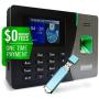 Timedox Silver Plus Biometric Fingerprint Time Clock for Employees | $0 No Monthly Fee | One-Time payment for the software is required | Export Dynamic Reports to Payroll | 2 Yr. Warranty | US Support