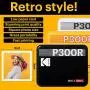 KODAK Mini 3 Square Retro Portable Printer - Social Media Photo Instant Printer – Premium App iOS & Android Compatible – Wireless Connection – 3x3inch Photo - 4PASS Technology - 60 Sheet Bundle Black