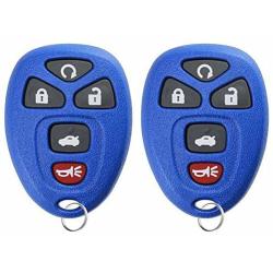 KeylessOption Keyless Entry Remote Control Car Key Fob Replacement for 15912860 -Blue (Pack of 2)