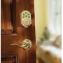 Kwikset 909 SmartCode Electronic Deadbolt featuring SmartKey in Lifetime Polished Brass