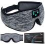 Boodlab Sleep Headphones Bluetooth Sleep Mask, 3D Sleep Eye Mask with Ultra-Thin HD Stereo Speakers Washable Adjustable for Sleeping Side Sleepers, Air Travel,Yoga,Meditation,Holiday