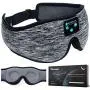 Boodlab Sleep Headphones Bluetooth Sleep Mask, 3D Sleep Eye Mask with Ultra-Thin HD Stereo Speakers Washable Adjustable for Sleeping Side Sleepers, Air Travel,Yoga,Meditation,Holiday