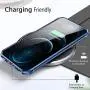 SUPBEC Compatible for iPhone 11 Pro Max Case and [ Screen Protector Tempered Glass x2Pcs] Protective Phone Cover [HeavyDuty Series] Shockproof Silicone for iPhone 11Pro Max Phone Case-Clear Blue-6.5''