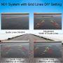 Rohent N01 AHD 1080P Backup Camera with 5'' Mirror Monitor 2021 New Chips Two Video Channels Driving Hitch Rear/Front View ONE-Wire Installation with Grid Lines DIY Setting for Cars,SUVs,Trucks