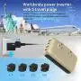 220V/240V to 110V/120V Step Down 230W Voltage Converter and International Travel Adapter Combo for Hair Straightener Flat Iron, Hair Curler, CPAP, Toothbrush, Xbox - [Use USA Electronics Overseas]