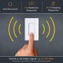 RunLessWire Simple Wireless Switch Kit, Self-Powered Rocker Switch, No Wire Light Control Kit