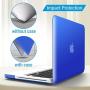 IBENZER MacBook Pro 13 Inch case A1278 Release 2012-2008, Plastic Hard Shell Case with Keyboard Cover for Apple Old Version Mac Pro 13 with CD-ROM, Royal Blue, P13RBL+1A