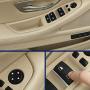 FEXON Mocha Window Switch Armrest Panel, Inner Door Pull Handle Trim Cover Kits Replacement for 2010-2016 BMW 5 Series 520 523 525 528 530 535 51417225875