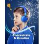 Kids Headphones, Mpow CHE1 Wired Headphones for Kids Teens Children with Volume Limit 94dB, Foldable Adjustable On Ear Headphones for School, Travel, Compatible with Cellphones, Tablets, PC