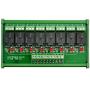 Electronics-Salon DIN Rail Mount 8 SPDT Power Relay Interface Module. (Operating Voltage: DC 12V)