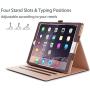 ProCase iPad Pro 12.9 2017/2015 Case (Old Model) - Stand Folio Case Cover for Apple iPad Pro 12.9 Inch (Both 2017 and 2015 Models), with Multiple Viewing Angles, Apple Pencil Holder -Brown
