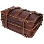 Polare Mens Full Grain Leather 16 Briefcase Shoulder Messenger Bag Fit 15.6 Laptop Polare Mens Full Grain Leather 16 Briefcase Shoulder Messenger Bag Fit 15.6 Laptop