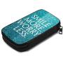 Hxuedan Roman Atwood Smile More Data Cable Storage Bag Portable and independently Designed Storage Box, Suitable for Outdoor Travel to Place Data Cable Electronic Products, etc.