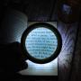Magnifying Glass with Light, 30X Handheld Large Magnifying Glass 12 LED Illuminated Lighted Magnifier for Macular Degeneration, Seniors Reading, Soldering, Inspection, Coins, Jewelry, Exploring(Black)