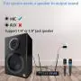 Kithouse S9 UHF Rechargeable Wireless Microphone System Karaoke Microphone Wireless Mic Cordless Dual with Bluetooth Receiver Box + Volume Control ECHO for Karaoke Singing Speech Meeting Church, 200FT