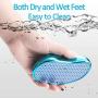 Foot Files Callus Scrubber Remover for Dead Skin Cracked Dry Wet,Pedicure Exfoliator to Remove Dead Hard Skin,Professional Foot File Rasp,Foot Scrub Care Tool (Blue)