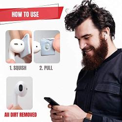 AirSquares Gunk Remover for AirPods and Other Electronic Devices (24 Pack). Gets rid of Ear Wax and Other goo in Any Device with Small crevices. Compatible with Apple AirPods/Earphones/Earbuds/Ear