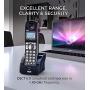 RCA 25255RE2 2-Line Phone System with Digital Answering System - Corded Speakerphone and DECT 6.0 Cordless Handset Bundle with Blucoil 6 AAA Batteries