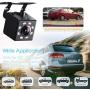 Rear View Camera, 12V 8 LED Backup Camera Night Vision Waterproof 150° View Angle, HD Reversing Camera with Parking Guidelines Mirror Image, Universal for 12V Car/Minitruck/RV/SUV/Minivan/Camper