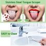 4 Pieces Micro-Nano Manual Toothbrush Extra Soft Toothbrush Soft Bristles Manual Toothbrush with 20,000 Bristles and Tongue Scraper for Sensitive Teeth Adults Pregnant Women