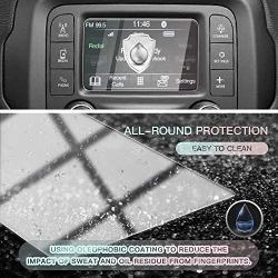 CDEFG for 2018 2019 2020 2021 Wrangler JL/ 2020 Gladiator JT Center Control Touchscreen Navigation Touch Screen Protector, HD Clear Tempered Glass 9H Scratch Resistance (5 inch)