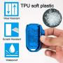 RYE Honda Key Fob Cover with Glitter Liquid Quicksand,Flowing Bling Sparkle Key Fob Case Fit 4/5/6 Buttons Keyless Entry of Honda 2015-Up Civic Accord Fit Pilot CR-V Odyssey - Blue