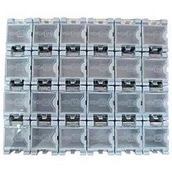 Electronic Components Organizer Case Consist of 24 Compartments Can be Disassemble or Assemble DIY