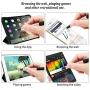 Digiroot Universal Stylus,[2-in-1] Disc Stylus Pen Touch Screen Pens for All Touch Screens Cell Phones, iPad, Tablets, Laptops with 9 Replacement Tips(6 Discs, 3 Fiber Tips Included) - (Rose Gold)