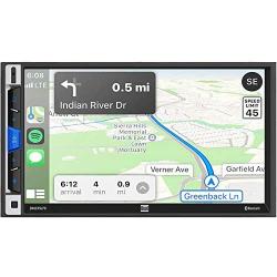 Dual DMCPA70 7-Inch Double-DIN in-Dash Mechless Receiver with Bluetooth, Apple CarPlay, and Android Auto