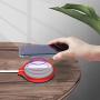 3PCS Alquar Compatible for iPhone 12 Magsafe Magnetic Charger Silicone Case, Gel Pad Cover for Magsafe Wireless Magnetic Charger (Red)