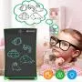 NEWYES 8.5 Inches LCD Writing Tablet with Lock Function Office Whiteboard Bulletin Board Kitchen Memo Notice Fridge Board Magnetic Daily Planner Gifts for kids (Green+Lanyard)