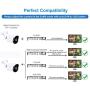 HDView 2.4MP 4-in-1 (HD-CVI/TVI/AHD/960H) Bullet Security Camera 3.6mm Lens Weatherproof IP66 Smart IR Night Vision Anti IR Reflection 30fps@1080P COC OSD Outdoor CCTV Camera for Home Surveillance